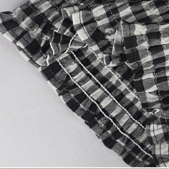 Gingham Smocked Tube Top - Picture 3 of 4